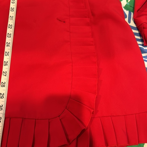 Cherry Red Double Breasted Long Sleeve Jacket Size 10 - Picture 7 of 8